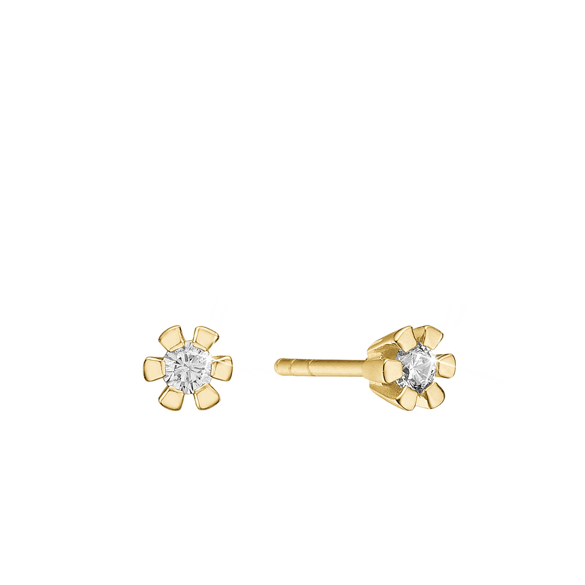 ETERNITY 14KT ØRESTIK 2X0,30CT WSI