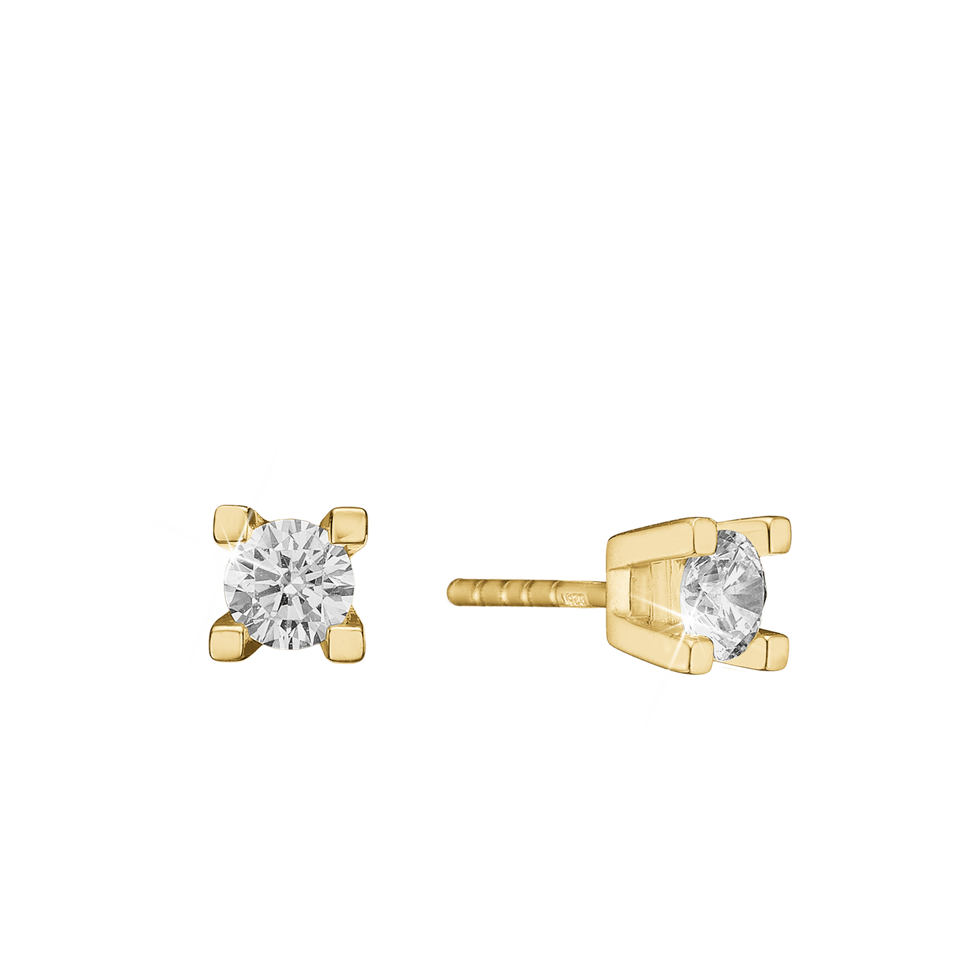 ETERNITY 14KT ØRESTIK 2X0,40CT WSI 4/GRA