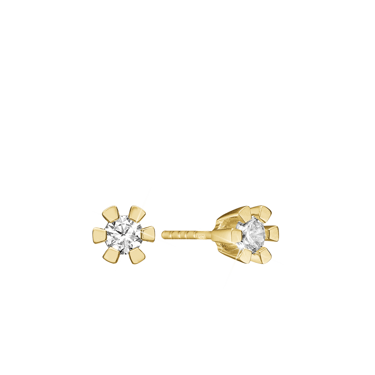 ETERNITY 14KT ØRESTIK 2X0,40CT WSI