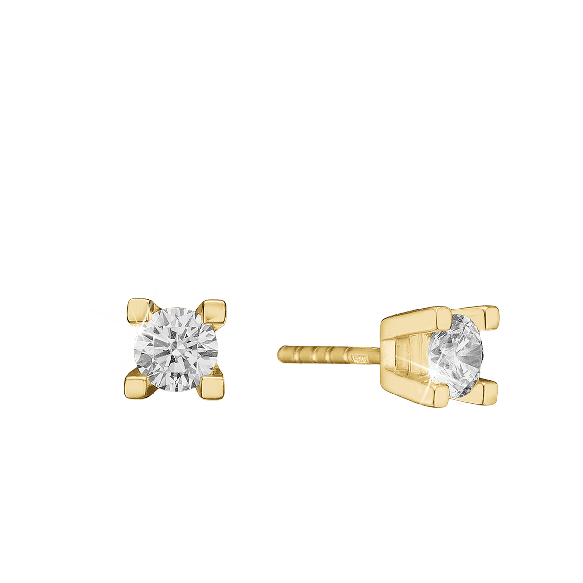 ETERNITY 14KT ØRESTIK 2X0,50CT WSI 4/GRA