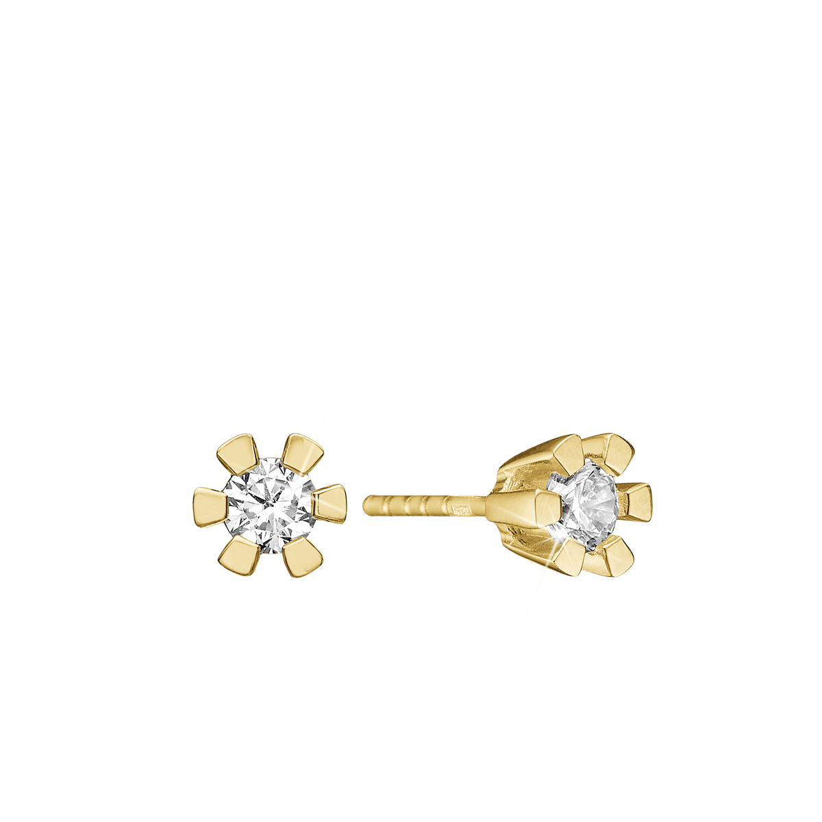 ETERNITY 14KT ØRESTIK 2X0,50CT WSI