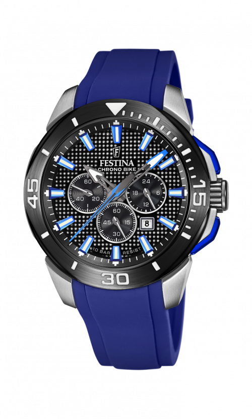 Festina Chrono Bike med blå gummirem F20642/1