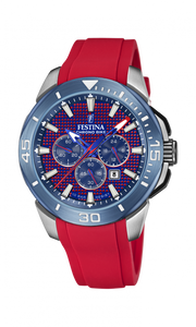 Festina Chrono Bike med rød gummirem F20642/2