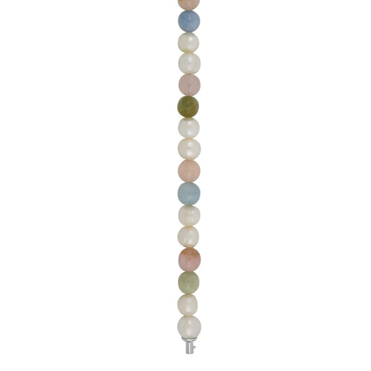 Ferskvandperler + multi spong quartz system - kæde - Urma.dk