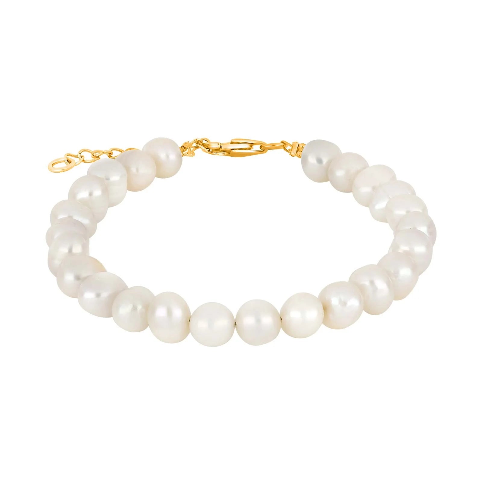 Ferskvandsperlearmbånd m/rhod. forg. lås 6 mm - Urma.dk