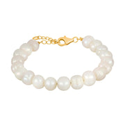 Ferskvandsperlearmbånd m/rhod. forg. lås 8 mm - Urma.dk