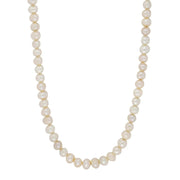 Ferskvandsperlekæde m/rhod. forg. lås 6 mm - Urma.dk