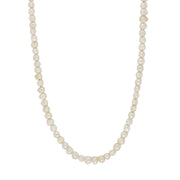 Ferskvandsperlekæde m/rhod. sølv lås 4 mm - Urma.dk