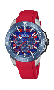 Festina Chrono Bike med rød gummirem F20642/2 - Urma.dk