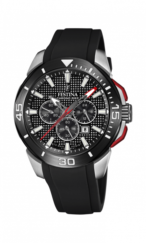 Festina Chrono Bike med sort gummirem F20642/4 - Urma.dk