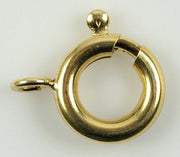 Fjederring i forgyldt sterling sølv 10 mm - Urma.dk