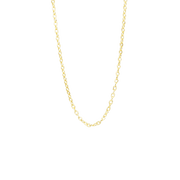 Forg. sølv collier flad anker 45cm - Urma.dk