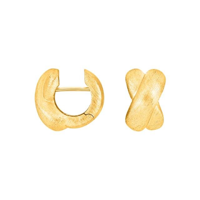 Forg. sølv mat system - creoler Mischa 15x9mm - Urma.dk