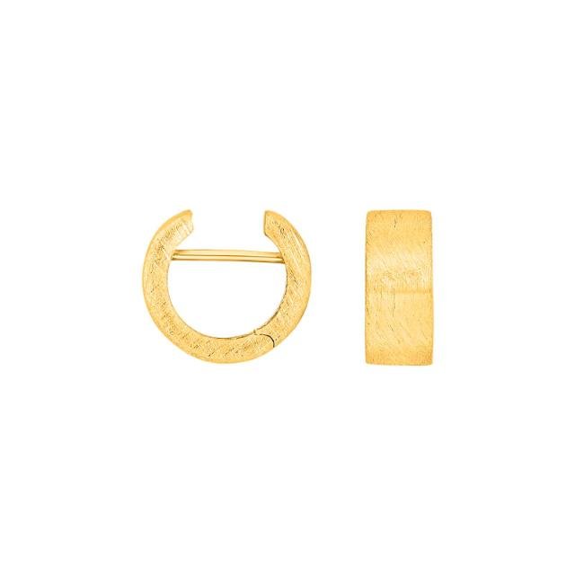 Forg. sølv mat system - creoler Nora 13x5,5mm - Urma.dk