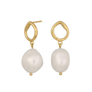 Forg. sølv ørehænger BAROQUE52 ferskv. 20mm - Urma.dk