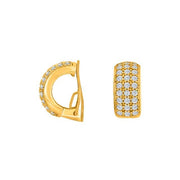 Forg. sølv system - clips m/cz Kate 15x8mm - Urma.dk