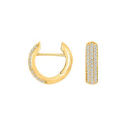 Forg. sølv system - creoler m/cz Lara 16x5mm - Urma.dk