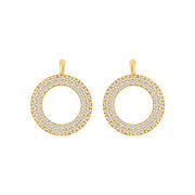 Forg. sølv system - vedhæng krans m/cz - par - Urma.dk