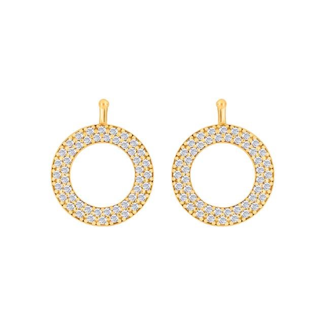 Forg. sølv system - vedhæng krans m/cz - par - Urma.dk