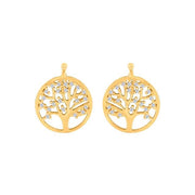 Forg. sølv system - vedhæng livets træ m/cz - par - Urma.dk