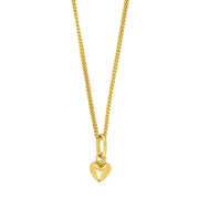 Forg. sølvhalskæde m/hjerte - Urma.dk