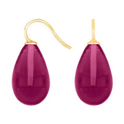 Forg. sølvøreh. m/bøhmisk kvartsglas farve14 - Urma.dk