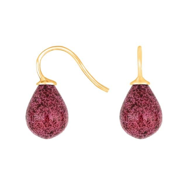 Forg. sølvøreh. m/bøhmisk kvartsglas farve15 - Urma.dk