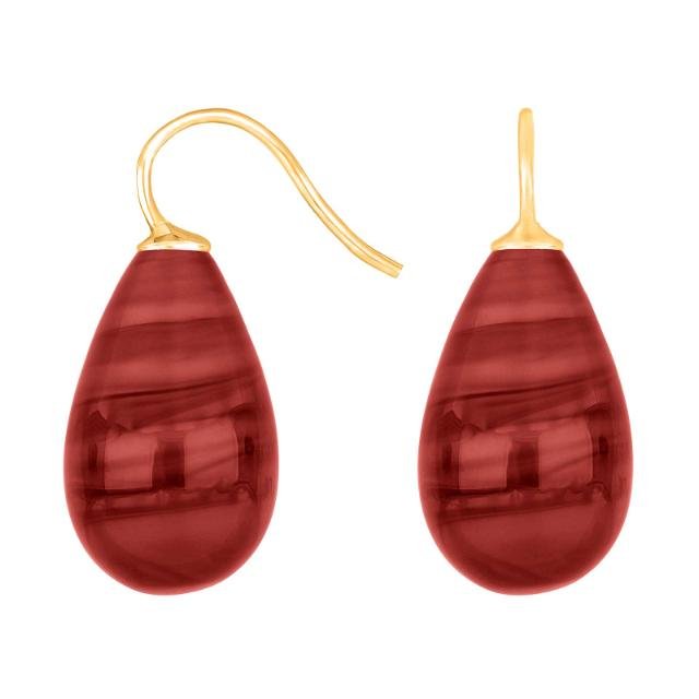 Forg. sølvøreh. m/bøhmisk kvartsglas farve17 - Urma.dk