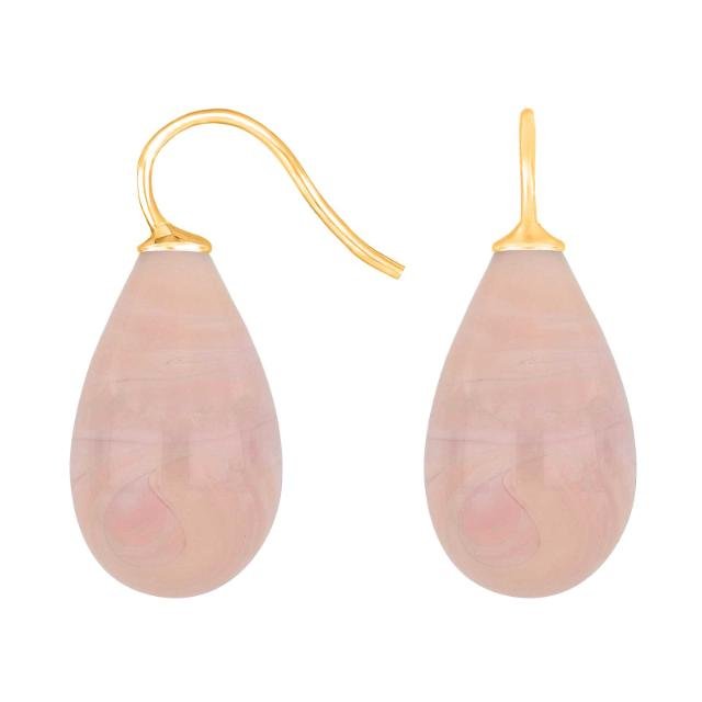 Forg. sølvøreh. m/bøhmisk kvartsglas farve24 - Urma.dk