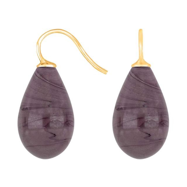 Forg. sølvøreh. m/bøhmisk kvartsglas farve27 - Urma.dk