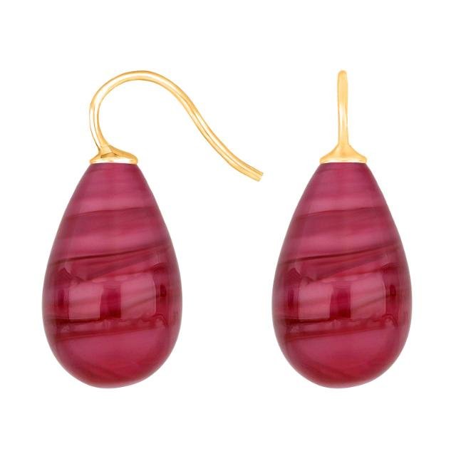 Forg. sølvøreh. m/bøhmisk kvartsglas farve28 - Urma.dk