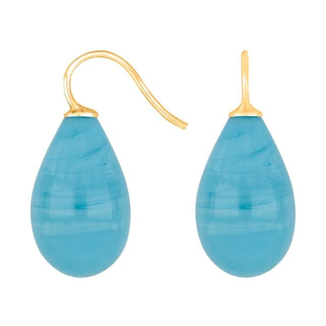 Forg. sølvøreh. m/bøhmisk kvartsglas farve48 - Urma.dk