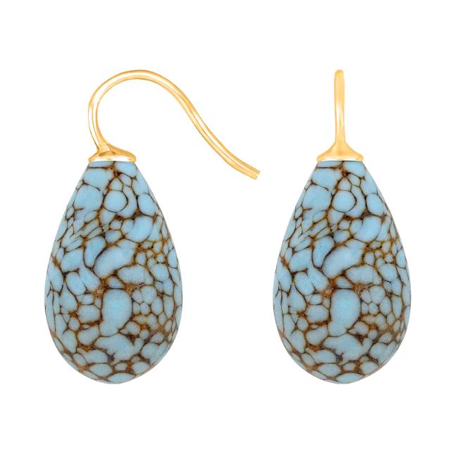 Forg. sølvøreh. m/bøhmisk kvartsglas farve49 - Urma.dk