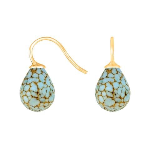 Forg. sølvøreh. m/bøhmisk kvartsglas farve49 - Urma.dk