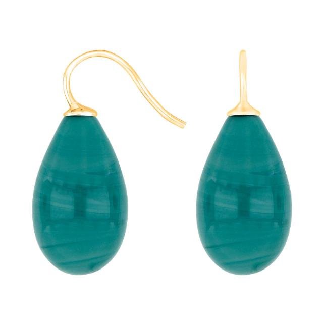 Forg. sølvøreh. m/bøhmisk kvartsglas farve58 - Urma.dk