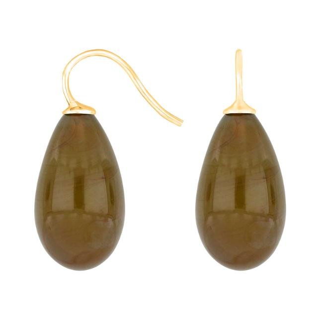 Forg. sølvøreh. m/bøhmisk kvartsglas farve61 - Urma.dk