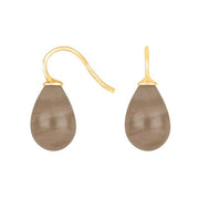 Forg. sølvøreh. m/bøhmisk kvartsglas farve84 - Urma.dk