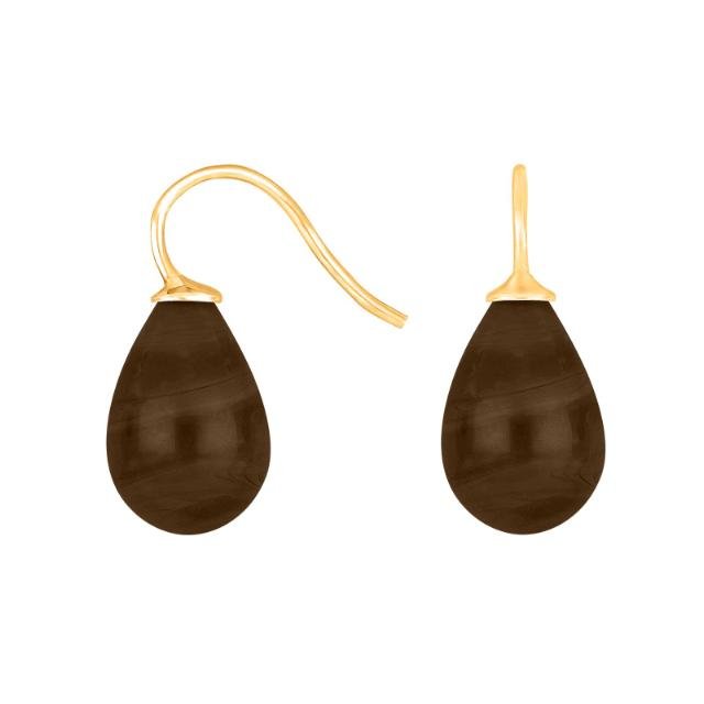 Forg. sølvøreh. m/bøhmisk kvartsglas farve85 - Urma.dk