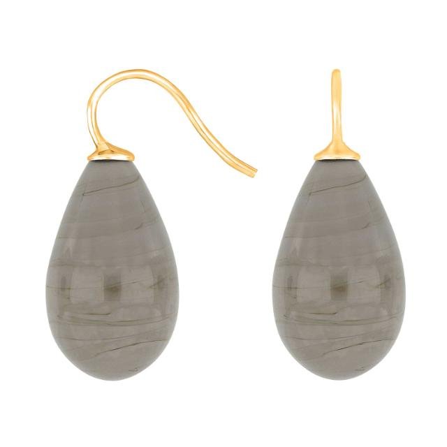 Forg. sølvøreh. m/bøhmisk kvartsglas farve92 - Urma.dk