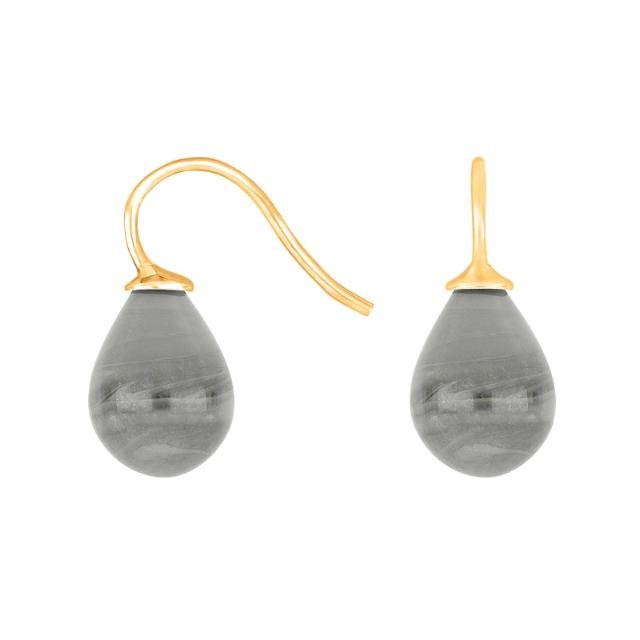 Forg. sølvøreh. m/bøhmisk kvartsglas farve92 - Urma.dk