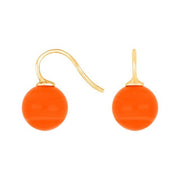 Forg. sølvøreh. m/bøhmisk kvartsglas kugle 12mm - Urma.dk