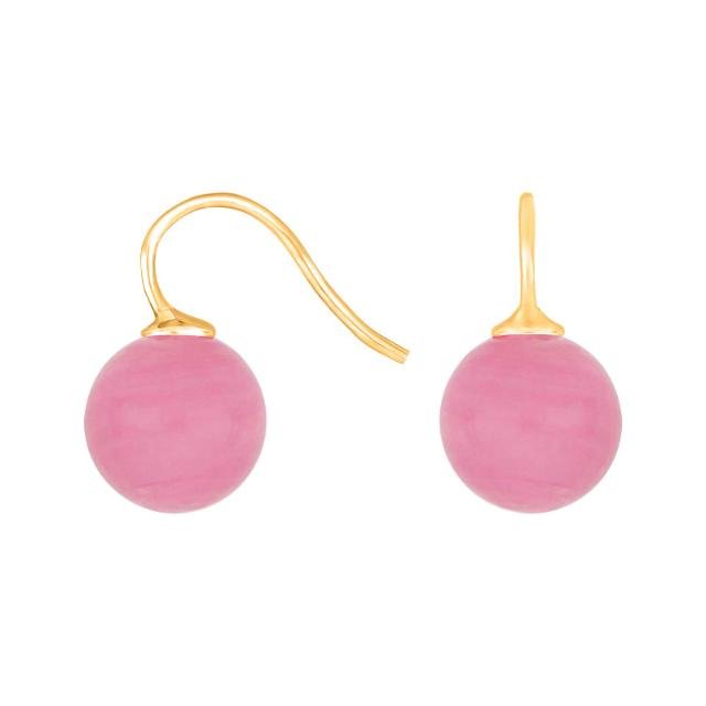 Forg. sølvøreh. m/bøhmisk kvartsglas kugle 12mm - Urma.dk