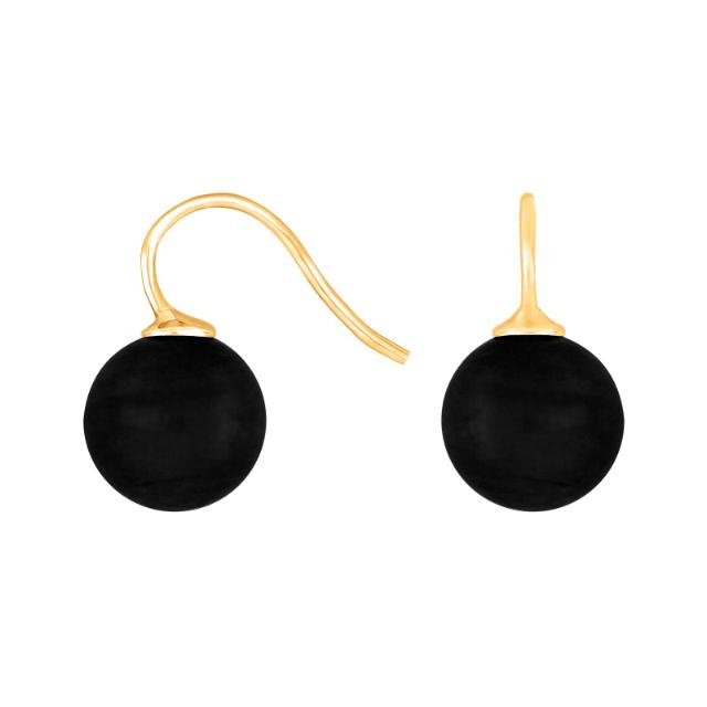 Forg. sølvøreh. m/bøhmisk kvartsglas kugle 12mm - Urma.dk