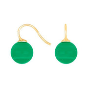 Forg. sølvøreh. m/bøhmisk kvartsglas kugle 12mm - Urma.dk