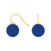 Forg. sølvøreh. m/bøhmisk kvartsglas kugle 12mm - Urma.dk