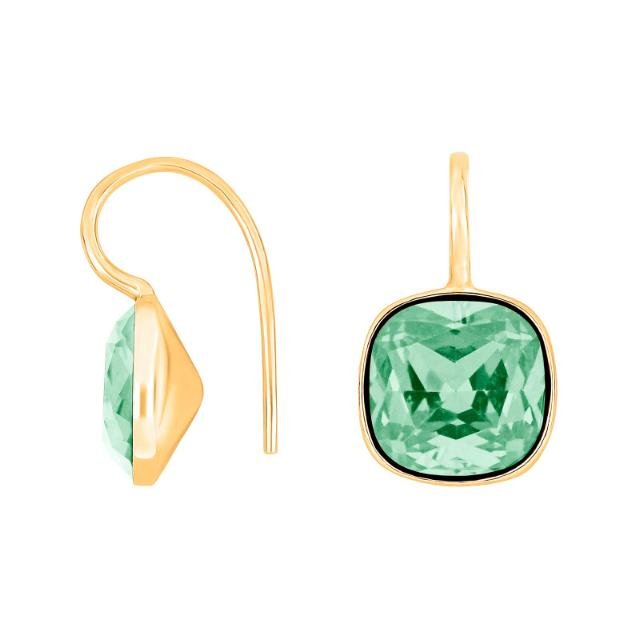 Forg. sølvøreh. m/kvartsglas facetteret farve53 - Urma.dk