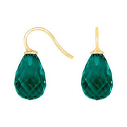 Forg. sølvøreh. m/kvartsglas facetteret farve53 - Urma.dk