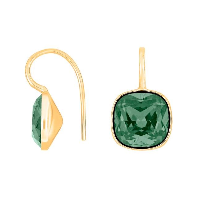 Forg. sølvøreh. m/kvartsglas facetteret farve60 - Urma.dk