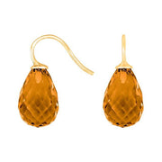 Forg. sølvøreh. m/kvartsglas facetteret farve76 - Urma.dk