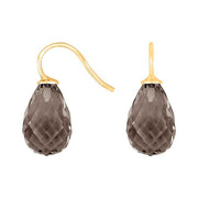 Forg. sølvøreh. m/kvartsglas facetteret farve86 - Urma.dk